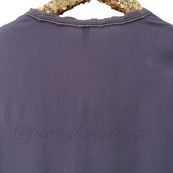 Maria Rerio Navy Tunic Top Cover Up Embroidered Detail - Picture 6 of 7